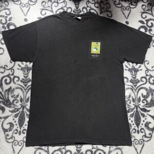 Vtg 90s Disney Gallery Donald Duck Graphic T-Shirt Faded Black Medium